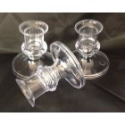 Clear Plastic Acrylic Candle Holders for Taper Candles 12 Ct